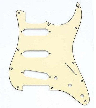 Pickguard - Placa Tipo Stratocaster SSS Crema