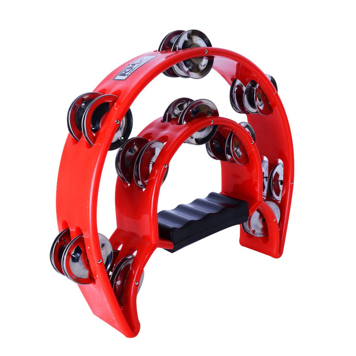 Pandero Media Luna Doble Rojo RMX TR-4