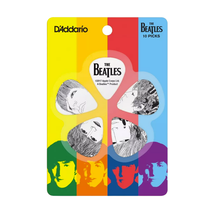 Set 10 Uñetas D'Addario The Beatles Revolver Medium
