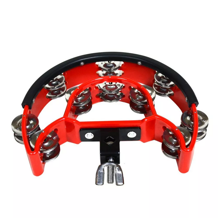 Pandero Bateria RMX Doble Rojo PDB-60R