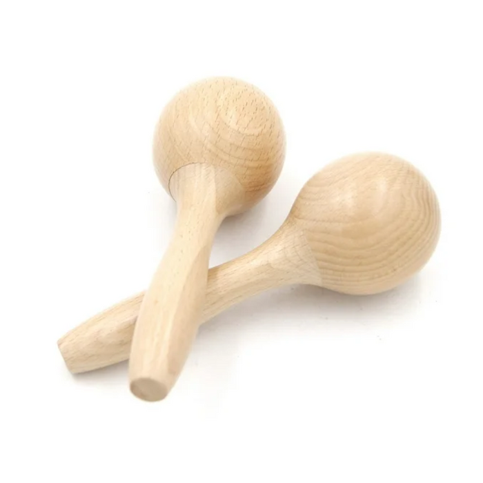 Maracas Madera Fabricacion Nacional Natural