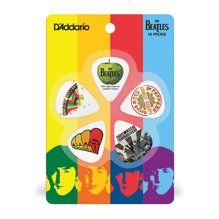 Set 10 Uñetas D'Addario The Beatles Albums Medium