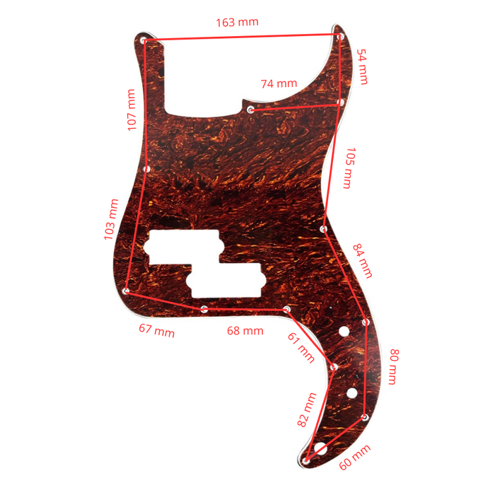 Pickguard - Placa Precision Bass Café Perlado