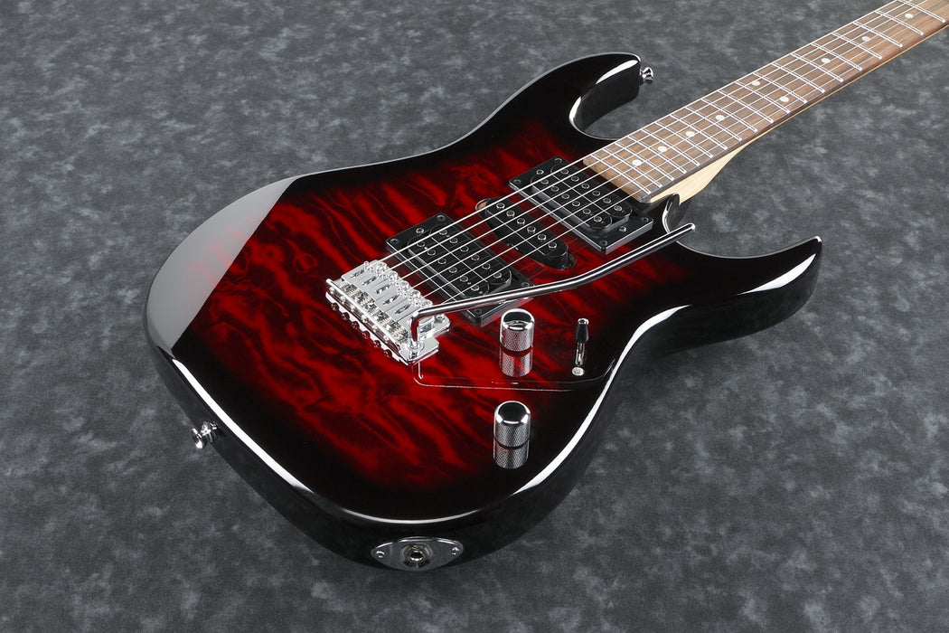 Guitarra Electrica Ibanez GRX70QE Transparent Red
