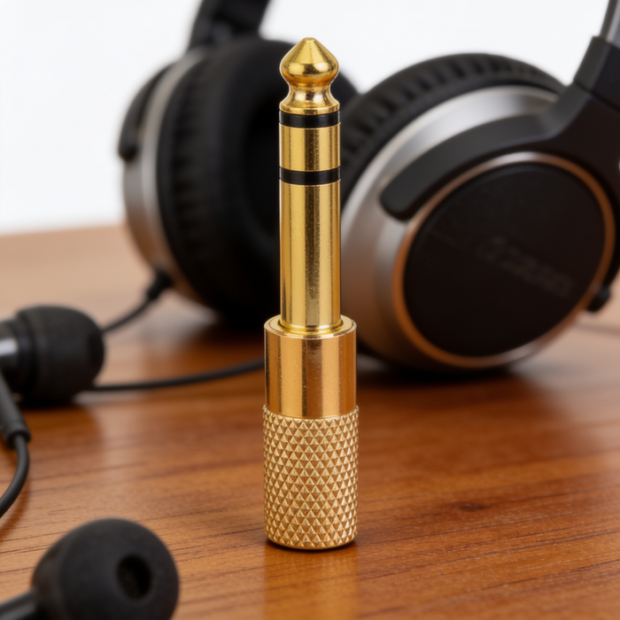 Adaptador plug 6,3 Stereo a Jack 3,5 QX-2795AG