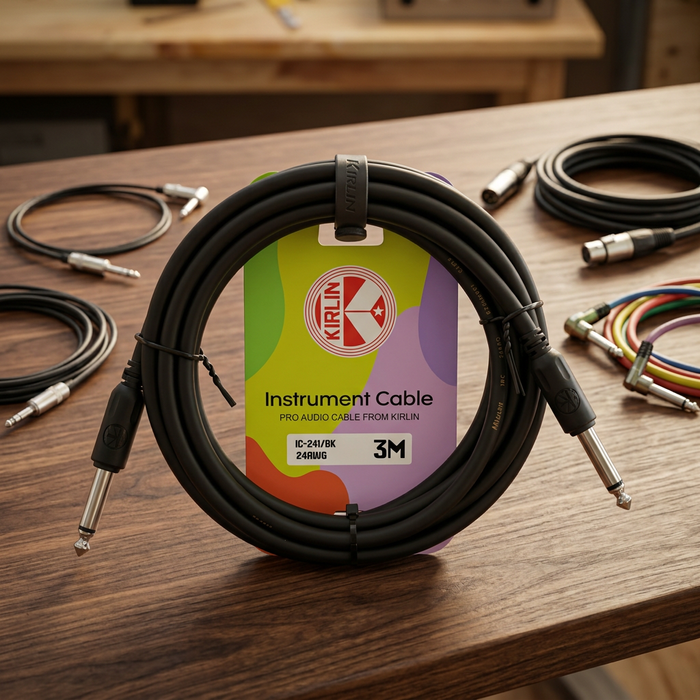 Cable Instrument 3 mts Kirlin Plug Plug IC-241-3BK
