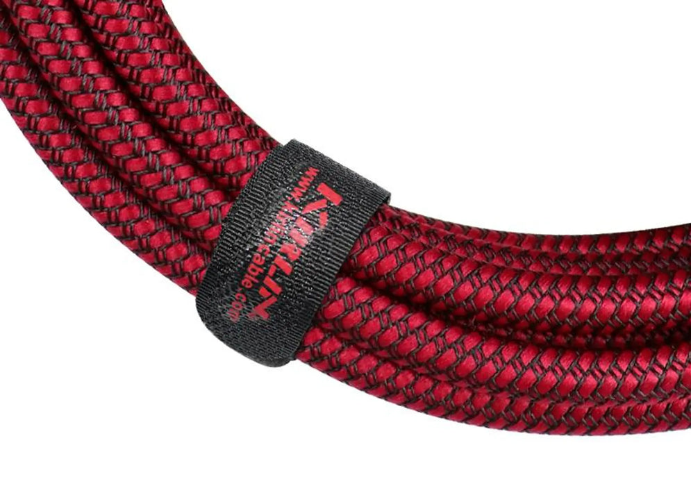 Cable Instrumento 6Mts Kirlin Plug/Plug Tela Rojo IWCC-201PN-6RD