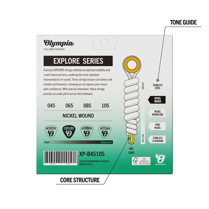 Cuerdas Bajo Olympia XP-B45-105