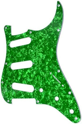 Pickguard - Placa Tipo Stratocaster Sss Verde Perlado