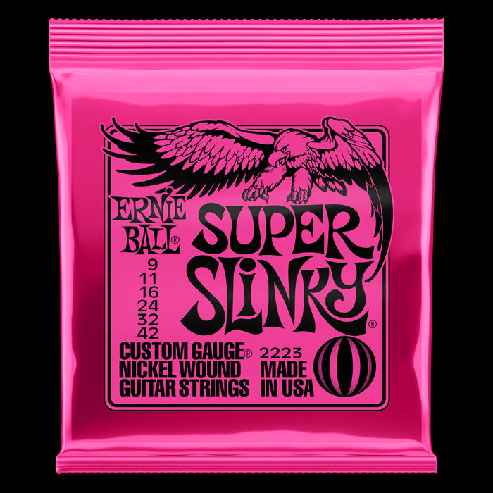 Cuerdas Guitarra Eléctrica Ernie Ball Super Slinky 009 - 042