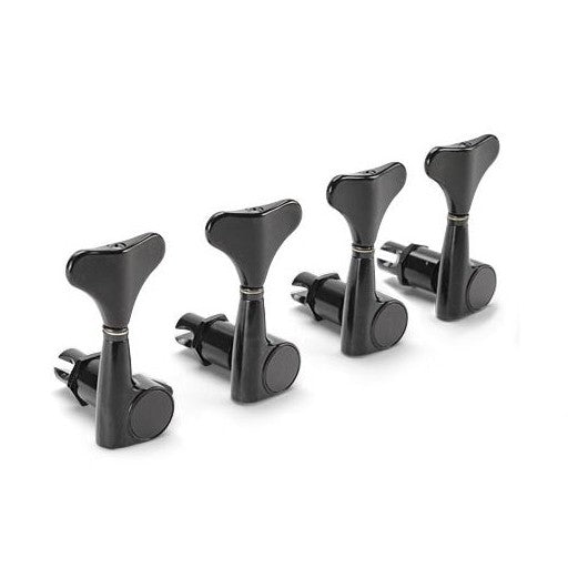 Clavijeros Bajo 4 en Línea Negro Gotoh 0899BK