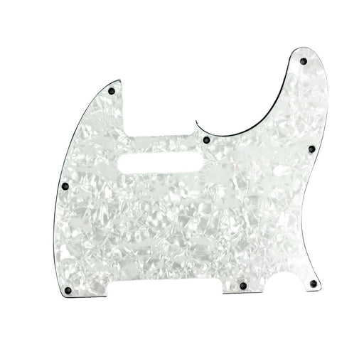 Placa-pickguard Guitarra Tipo Telecaster Blanco Perlado