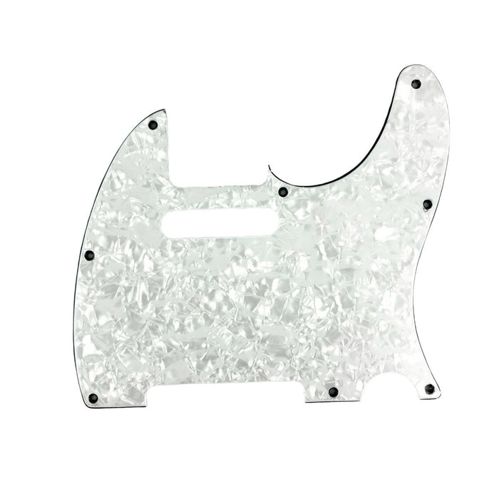 Placa-pickguard Guitarra Tipo Telecaster Blanco Perlado
