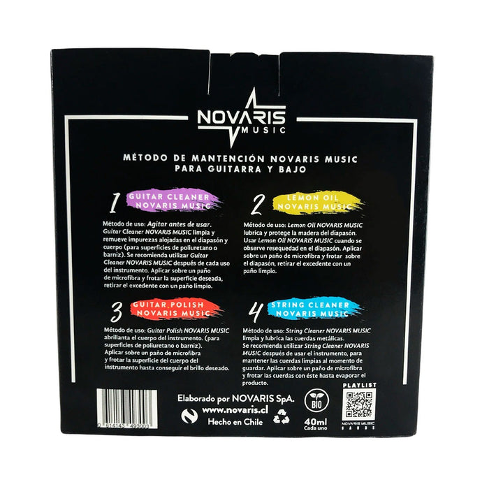 Kit Limpieza Guitarra/Bajo Novaris Music 40ML.