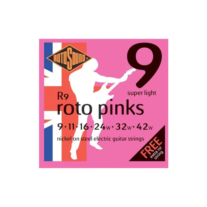 Cuerdas Rotosound 09 Super Light Roto Pinks