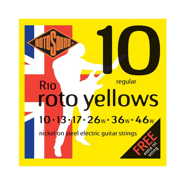 Cuerdas Eléctrica Rotosound R10 Regular Roto Yellows 10-46