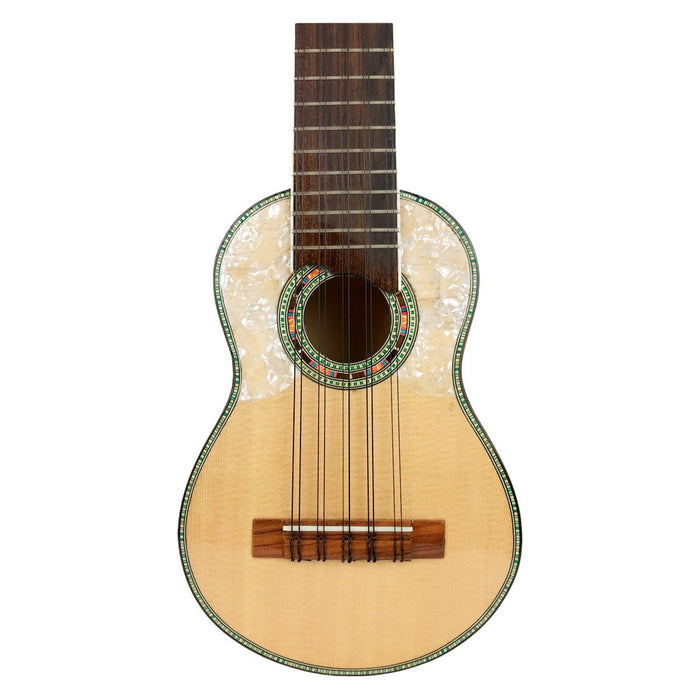 Charango Fabricación Boliviana Boca Redonda Blanca Funda