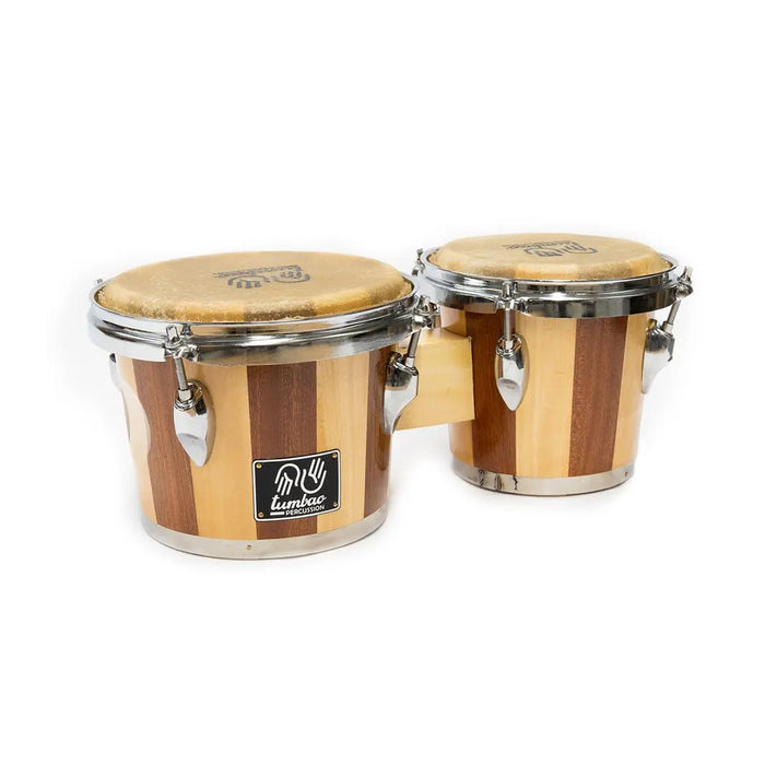 Bongo 7+8 Tumbao Percussion TP6000 Natural Con Funda