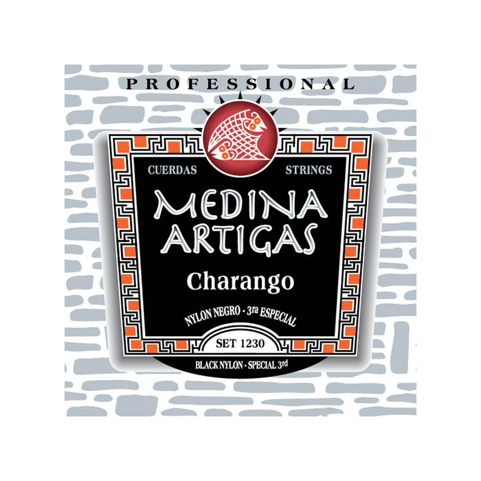 Cuerdas Charango Medina Artigas 1230 Nylon Negro