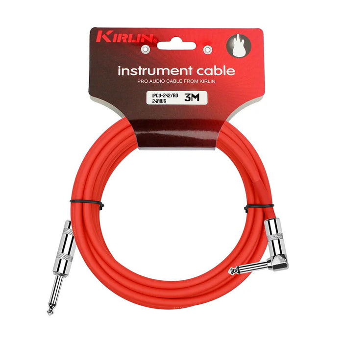 Cable Instrumento 3 Mts Plug Plug L Kirlin IPCV242-3M Rojo