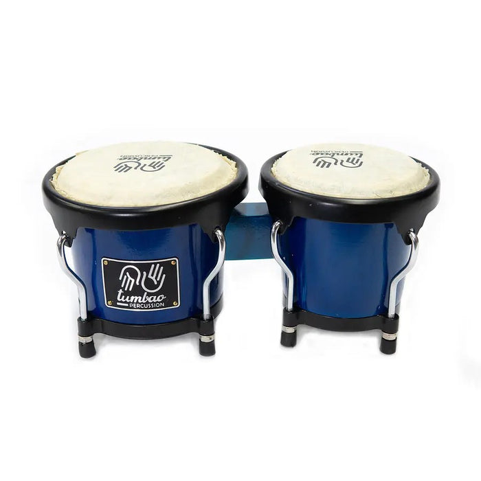 Bongo Niño 4+5 Tumbao Percussion TP1202 Azul Con Funda