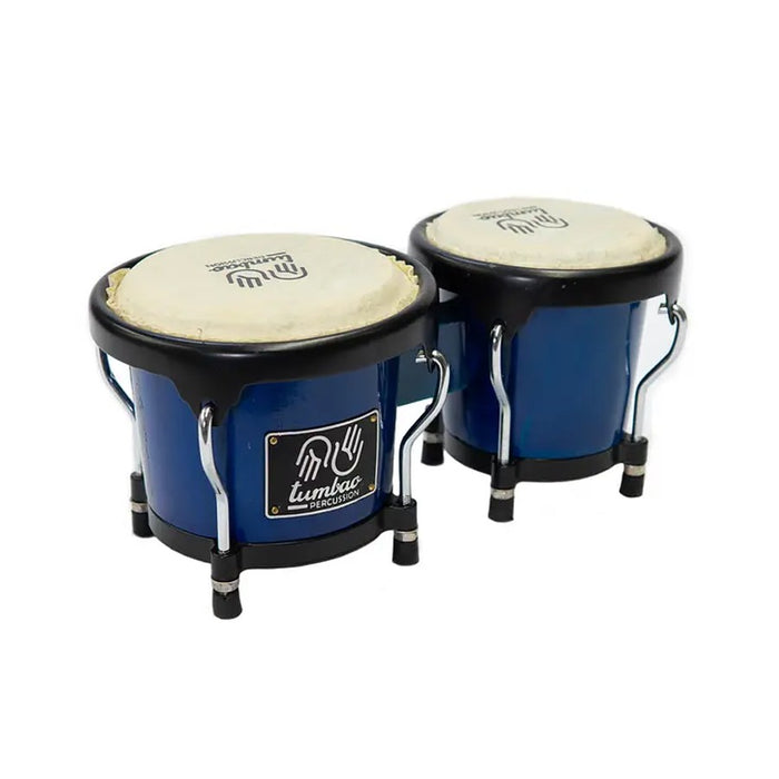 Bongo Niño 4+5 Tumbao Percussion TP1202 Azul Con Funda