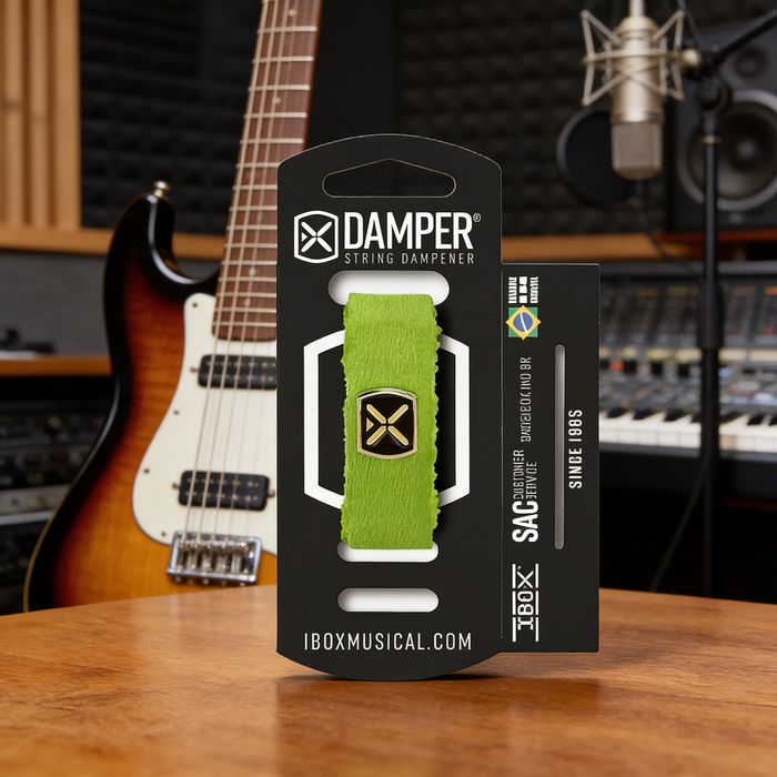 Damper Guitarra y Bajo Poliéster Logo Metálico DTMD Colores