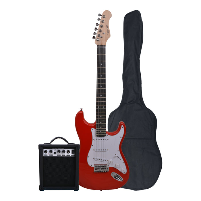 Pack Guitarra Eléctrica Scorpion PAC-5RD Roja