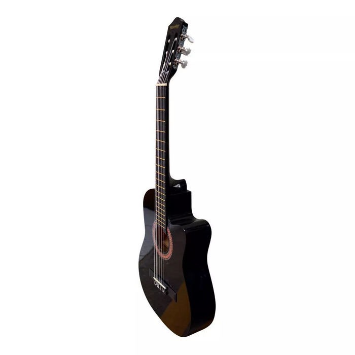 Guitarra Clasica Scorpion Cutaway 39 Negra con funda