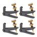 Microafinador violín viola 4/4 negro metal fine tuner