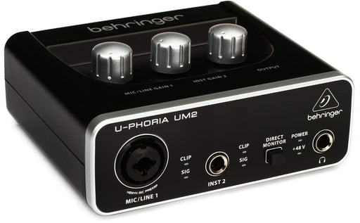 Interfaz de Audio Behringer UM2 U-PHORIA USB grabación home studio