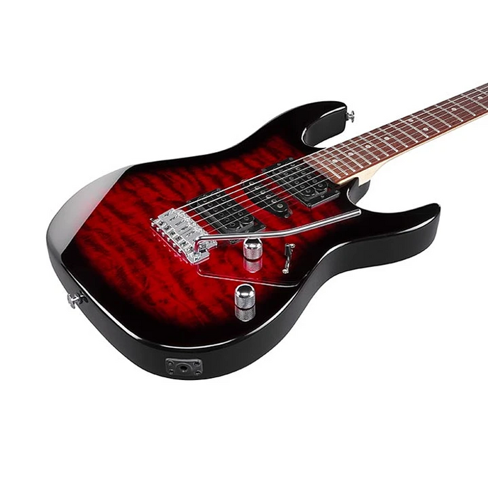 Guitarra Electrica Ibanez GRX70QE Transparent Red