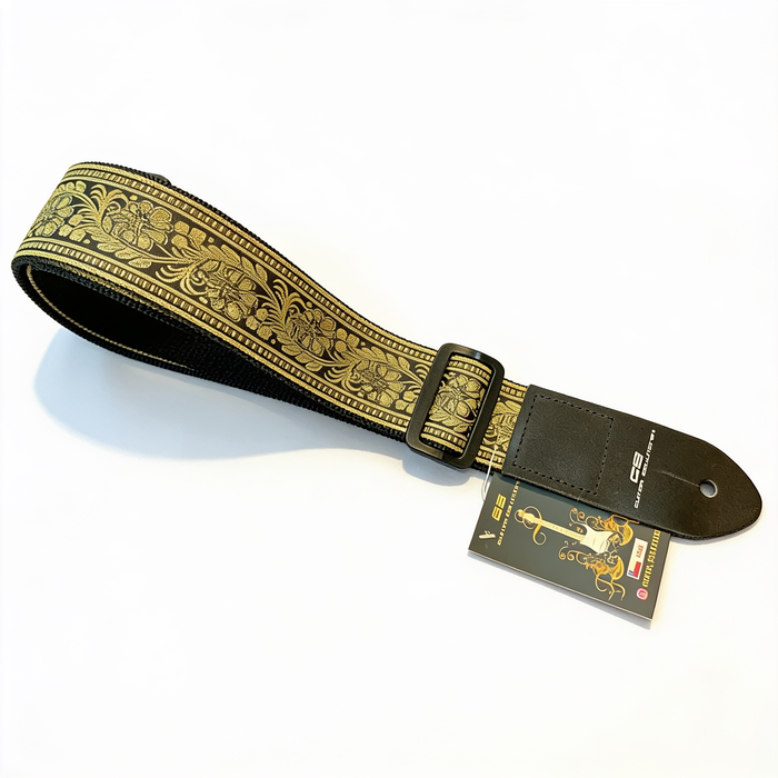 Correa/Straps Guitar S Gold Flower