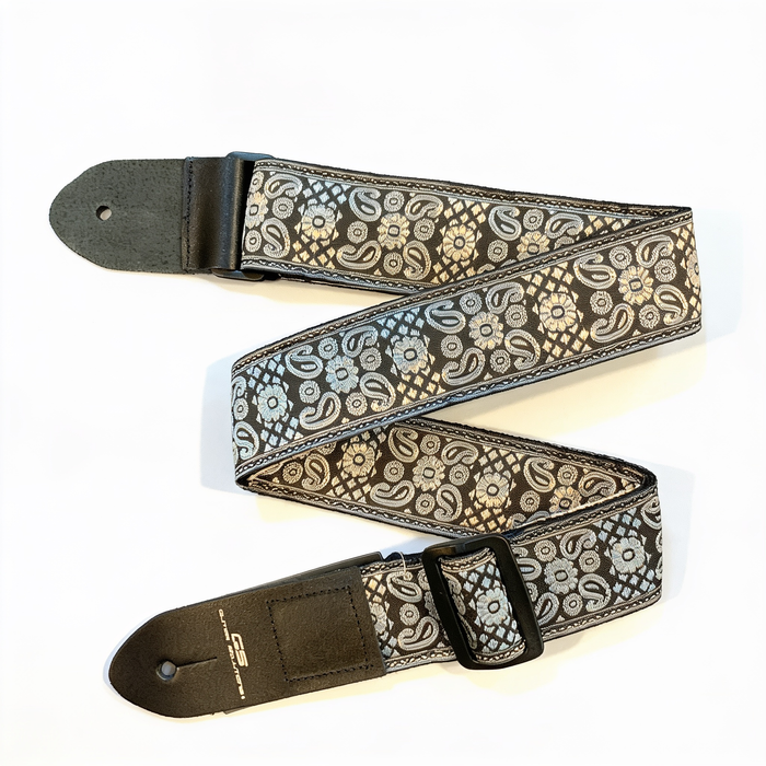 Correa/Straps Guitar S Silver Flower