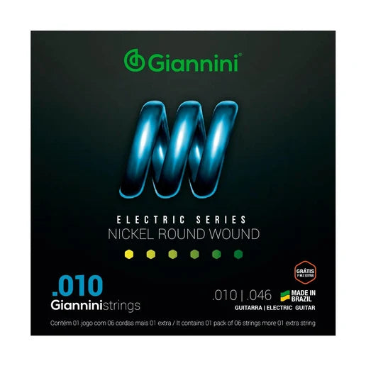 Cuerdas Guitarra Electrica Giannini 10-46 Nickel