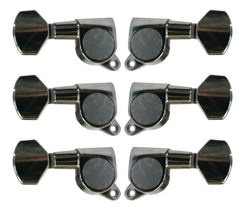 Clavijeros Guitarra Eléctrica / Acústica Jin Ho 3+3 J-07 Cromado