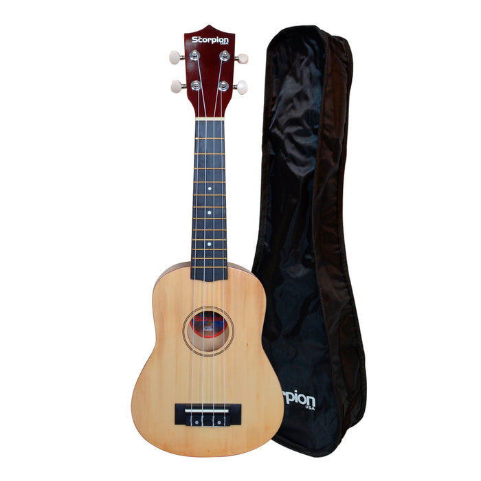 Kit Ukelele Soprano Scorpion Sckuk-30s Natural