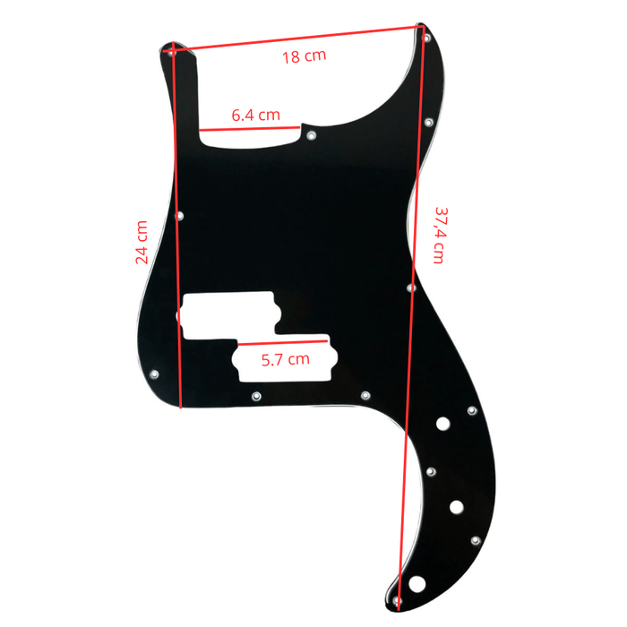 Pickguard - Placa Precision Bass Negra