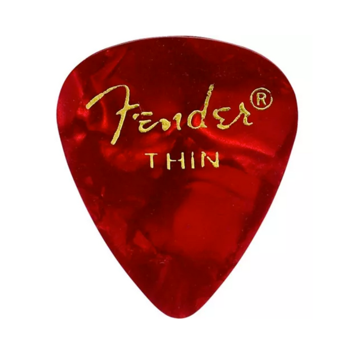 Uñeta Fender Thin 351 Red Moto