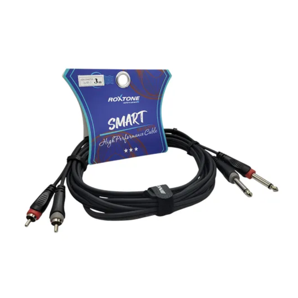 Cable RCA a 2 Plug 6,3 Mono Smart SACC150L0030 — Queen Instrumentos