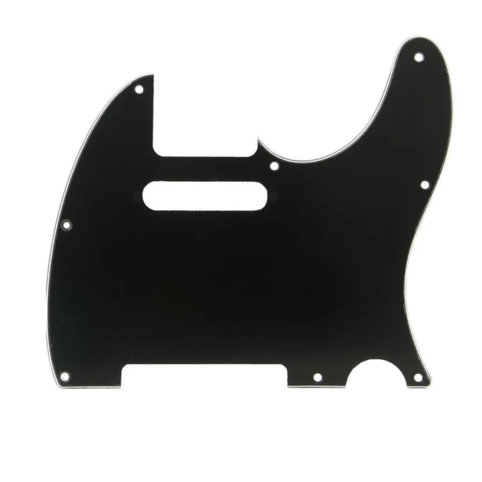 Placa /pickguard Tipo Telecaster Negra