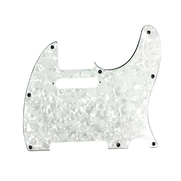 Placa-pickguard Guitarra Tipo Telecaster Blanco Perlado