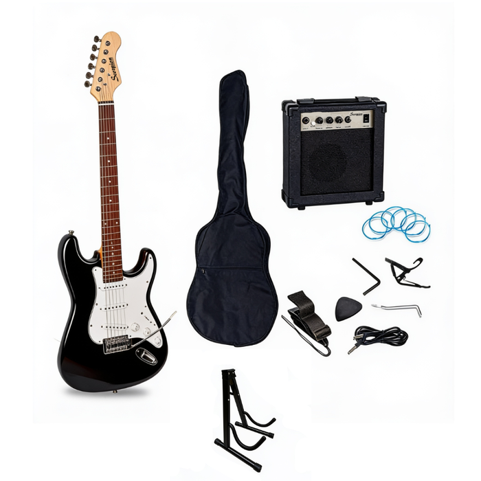 Pack Guitarra Eléctrica Scorpion PAC-10BK Negra