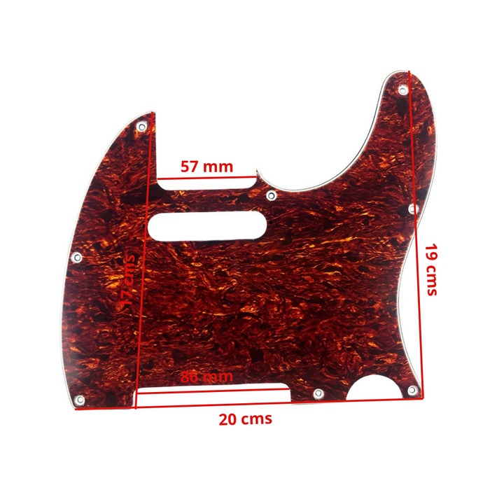Pickguard - Placa Tipo Telecaster Café Perlado