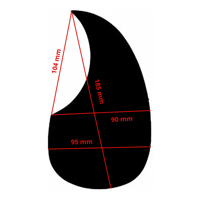 Pickguard - Placa Guitarra Acústica Negro Gota