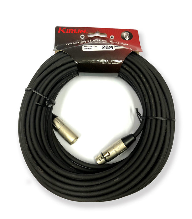 Cable Microfono Kirlin Mpc-280-20 Xlr-Xlr 20m