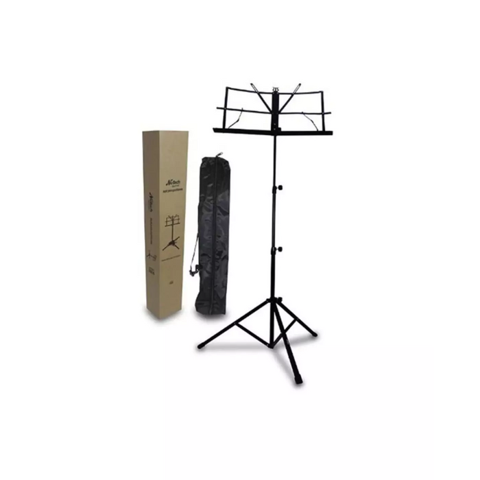 Atril Pauta / Partitura Plegable RMX / Carver Pro Negro Con Funda