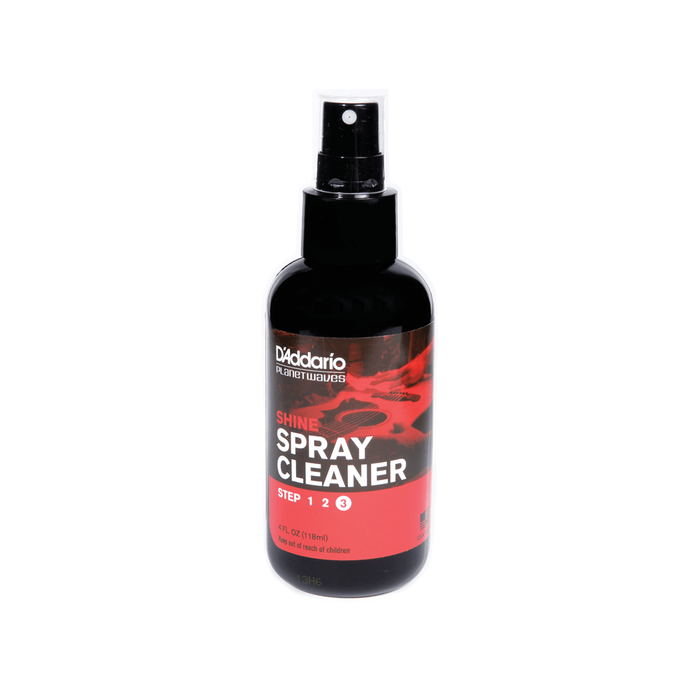 Limpiador D'Addario Spray Cleaner Shine PWPL03 Paso 3 de 3 4oz