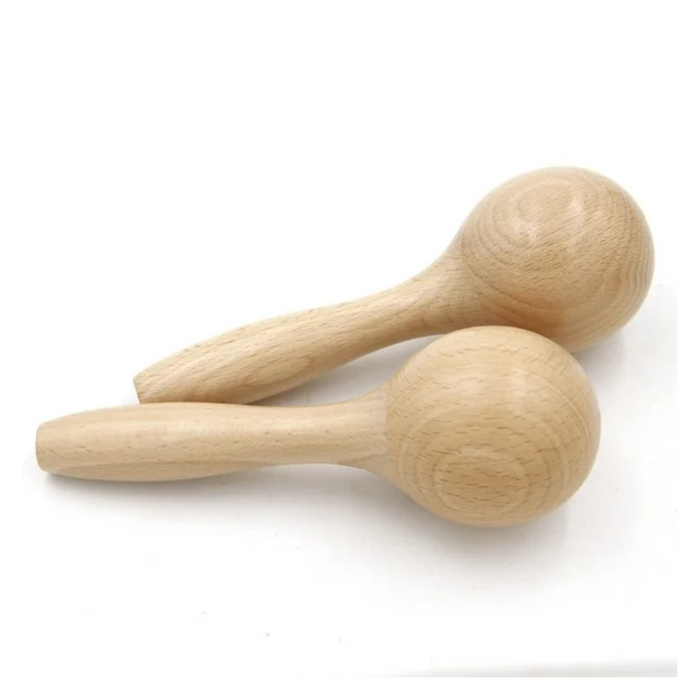 Maracas Madera Fabricacion Nacional Natural