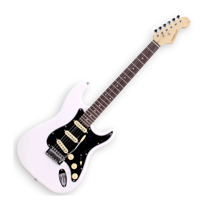 Pack Guitarra Eléctrica Freeman Rockstarter Blanco